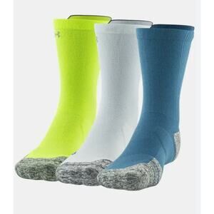 3 Pack UA ARMOURDRY RUN CUSHION QUICK DRY LOCK IN FIT MID CREW M: 8.5-13 1377202